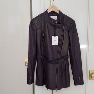 Genuine leather reiss jacket xs